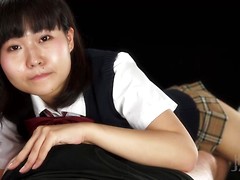 Shy schoolgirl Chiaki Kitahara's handjob