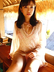 Cutie Sayuri Otome shows off her beautiful curves in lingerie - Japarn porn pics at JapHole.com