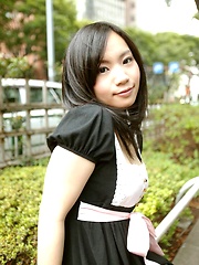 Mio sexy Asian teen maid has nice tits to look at - Japarn porn pics at JapHole.com