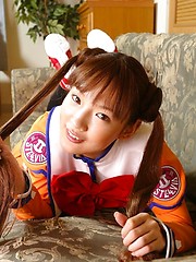 Asakura enjoys showing her sweet innocent look for her guys - Japarn porn pics at JapHole.com