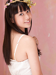 Tomoe Yamanaka Asian in white dress is beautiful like summer days - Japarn porn pics at JapHole.com