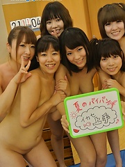 Funny japanese girls have wild lesbian orgy - Japarn porn pics at JapHole.com