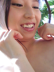 The thrill of being nude outdoors and having her perfect a-cup breasts massaged in public was almost too exciting for this Japanese cutie to handle. - Japarn porn pics at JapHole.com