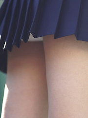 Minori is fresh, cute, and barely 18 years old. She never did chakuero shooting before so we started easy with Japanese schoolgirl cosplay and fan service! - Japarn porn pics at JapHole.com