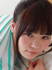 Japanese girls with big boobs make perfect chakuero idols! Yayoi is in an ultra tight neon green thong that you left for her as a gift at CKE18! - Japarn porn pics at JapHole.com
