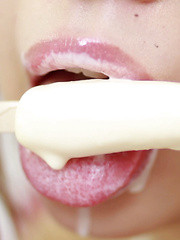 Cream pops aren't supposed to melt this fast, but when Mikuru goes from super cute to super wild, the sweet drips quickly turn to streams of sweet goodness across her body... - Japarn porn pics at JapHole.com