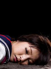 Shiina Mizuho poses school uniform and then get roped - Japarn porn pics at JapHole.com