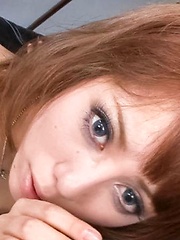 Rui Shiina Asain licks cock and gets it in her aroused beaver - Japarn porn pics at JapHole.com