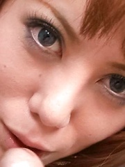 Rui Shiina Asain licks cock and gets it in her aroused beaver - Japarn porn pics at JapHole.com