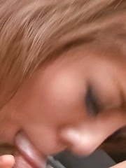 Rui Shiina Asain licks cock and gets it in her aroused beaver - Japarn porn pics at JapHole.com