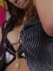 Ren Mizumori Asian is fucked with vibrator and licks phallus well - Japarn porn pics at JapHole.com