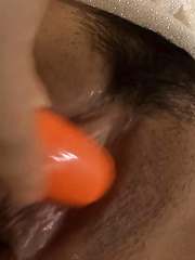Ai Yuumi Asian puts vibrators on her love box and fingers it - Japarn porn pics at JapHole.com