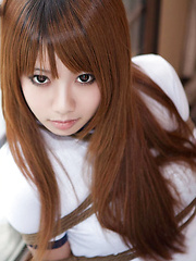 Dimdim Asian in long socks and sports outfit has hands tied - Japarn porn pics at JapHole.com