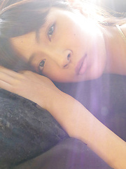 Asana Kawai Asian puts army coat on her big bra in knitted bra - Japarn porn pics at JapHole.com