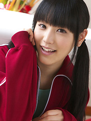 Yuri Hamada Asian slowly takes her sports equipment off for you - Japarn porn pics at JapHole.com