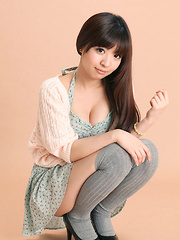 Mayuka Kuroda Asian in long socks and cute dress has big boobs - Japarn porn pics at JapHole.com