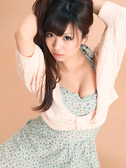 Mayuka Kuroda Asian in long socks and cute dress has big boobs - Japarn porn pics at JapHole.com