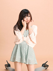 Mayuka Kuroda Asian in long socks and cute dress has big boobs - Japarn porn pics at JapHole.com