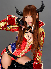 Sayuri Ono Asian looks amazing in long boots and traditional suit - Japarn porn pics at JapHole.com
