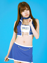 Asuka Nakano Asian is very happy to show how sexy is in outfit - Japarn porn pics at JapHole.com