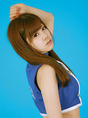 Asuka Nakano Asian is very happy to show how sexy is in outfit - Japarn porn pics at JapHole.com