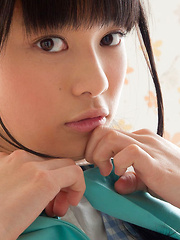 Tomoe Yamanaka Asian takes clothes off with playful moves for you - Japarn porn pics at JapHole.com