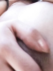 SAYA Asian plays with her juicy titties and teases dark poonanie - Japarn porn pics at JapHole.com