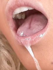 Rina Aina Asian has cum pouring from mouth after good blowjob - Japarn porn pics at JapHole.com