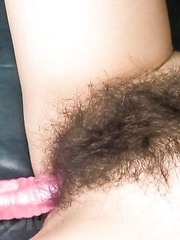 Kaoru Natsuki Asian is fucked with vibrator in very hairy nooky - Japarn porn pics at JapHole.com