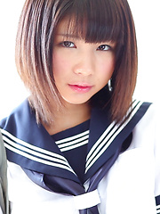 Minami looks like a pretty soldier manga girl waiting to join Sailor Moon. You know that anime? The team of schoolgirls who jump and flash their panties! - Japarn porn pics at JapHole.com