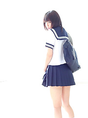 Minami looks like a pretty soldier manga girl waiting to join Sailor Moon. You know that anime? The team of schoolgirls who jump and flash their panties! - Japarn porn pics at JapHole.com