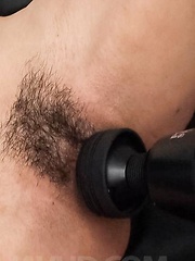 Miho Wakabayashi gets vibrators on dark pussy and on round boobs - Japarn porn pics at JapHole.com