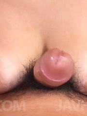 Meguru Kosaka Asian teases dick with hot tits and sucks it well - Japarn porn pics at JapHole.com