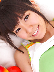 Ayana Tanigaki Asian takes clothes off while playing with balls - Japarn porn pics at JapHole.com