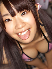 Hikari Azuma Asian shows hot butt under skirt and naughty boobs - Japarn porn pics at JapHole.com