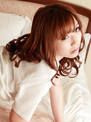 Kurumi Kisaragi Asian is so erotic showing hot bum in tight skirt - Japarn porn pics at JapHole.com