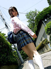 Naoko Sawano Asian in sexy school uniform is playful after class - Japarn porn pics at JapHole.com