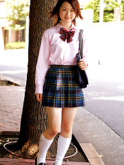 Naoko Sawano Asian in sexy school uniform is playful after class - Japarn porn pics at JapHole.com