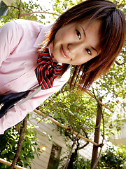 Naoko Sawano Asian in sexy school uniform is playful after class - Japarn porn pics at JapHole.com