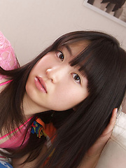 Hijiri Sachi Asian has sexy tummy and juicy jugs in pink lingerie - Japarn porn pics at JapHole.com