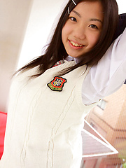 Miho Takai Asian in school uniform is very playful before classes - Japarn porn pics at JapHole.com