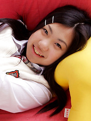 Miho Takai Asian in school uniform is very playful before classes - Japarn porn pics at JapHole.com