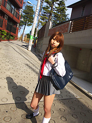 Satsuki Konichi Asian in uniform shows that she is not a good gal - Japarn porn pics at JapHole.com
