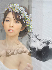 Neo Asian babe in see through dress is like goddess from ocean - Japarn porn pics at JapHole.com