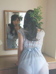 Neo Asian babe in see through dress is like goddess from ocean - Japarn porn pics at JapHole.com