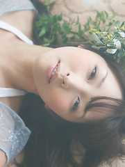 Neo Asian babe in see through dress is like goddess from ocean - Japarn porn pics at JapHole.com