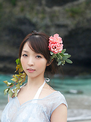 Neo Asian babe in see through dress is like goddess from ocean - Japarn porn pics at JapHole.com