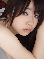 Hikari Azuma Asian with big hooters is in playing mood in kitchen - Japarn porn pics at JapHole.com