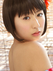 Rio Matsushita Asian shows sexy legs under geisha dress outdoor - Japarn porn pics at JapHole.com