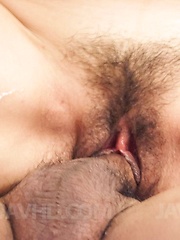 Ruhime Maiori in fishnets gets vibrator on clit and is fucked - Japarn porn pics at JapHole.com